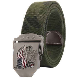 Thắt lưng vải dù mặt khóa USA