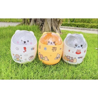 THÙNG RÁC MINI/ HỘP ĐỰNG ĐỒ NHỎ XINH ĐỂ BÀN HÌNH CHÚ MÈO DỄ THƯƠNG NHIỀU MÀU