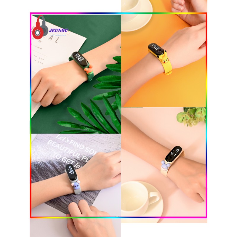 for Xiaomi 4 Xiaomi 3 Wristband Đồng hồ nữ điện tử thông minh trẻ em dây Silicon DH159 MiuchoĐồng hồ điện tử silicon trẻ em Dây đồng hồ