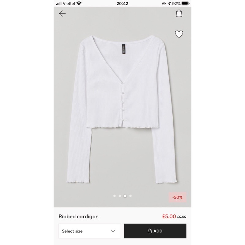 Áo len cardigan H & M | BigBuy360 - bigbuy360.vn