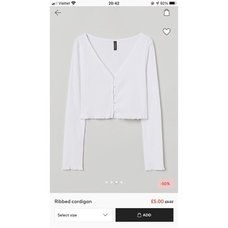 Áo len cardigan H & M