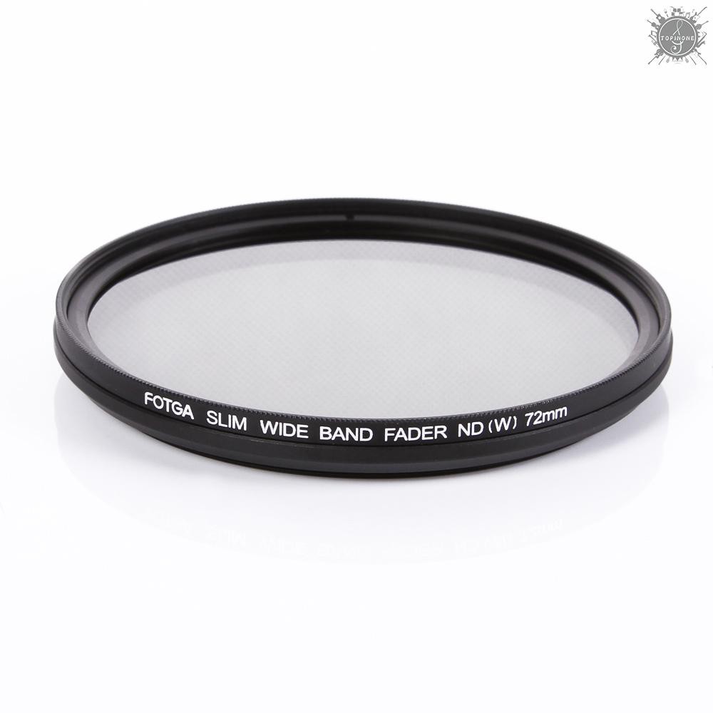 Thấu kính lọc sáng ND thiết kế mảnh 72mm hiệu Fotga điều chỉnh được từ ND2 đến ND400 dành cho máy ảnh Canon/Nikon