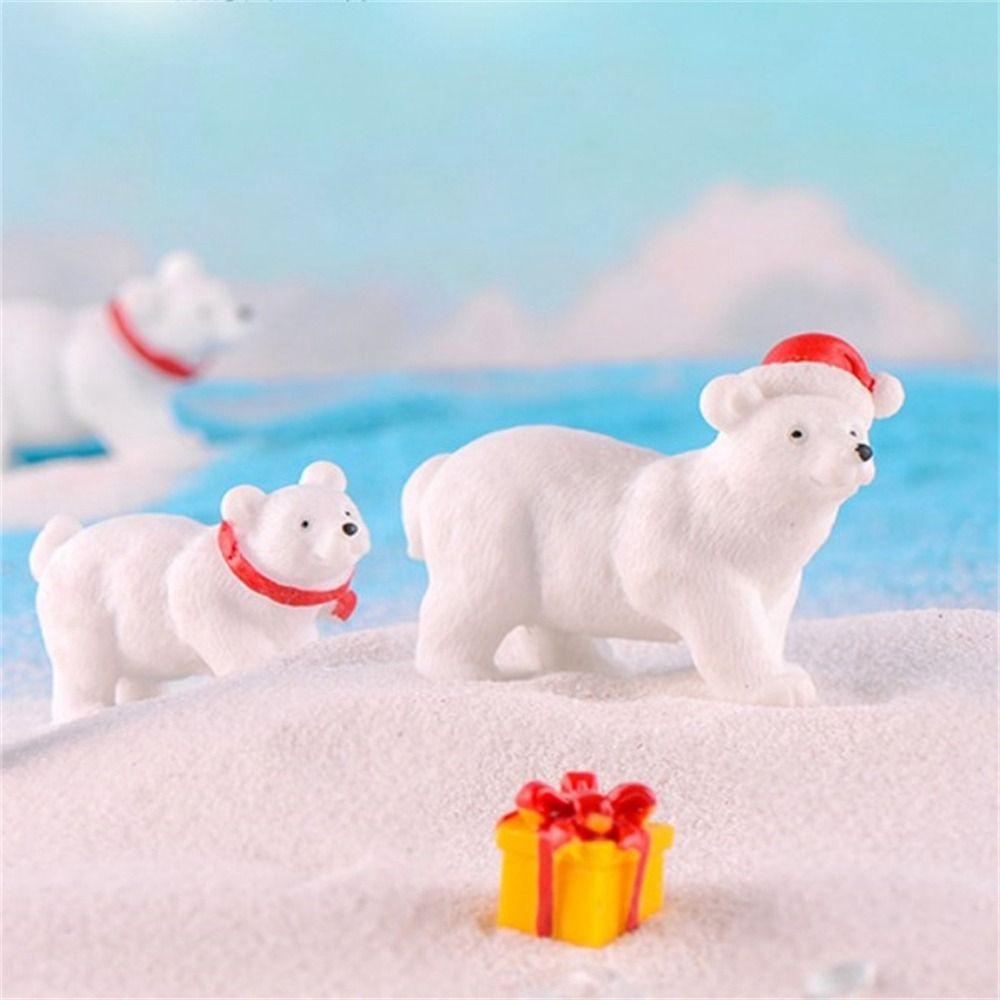 YIYU 1 Mô Hình Gấu Bắc Cực Bằng Nhựa Resin DIY Để Bàn Trang Trí Nhà Cửa