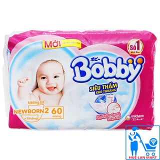 Miếng Lót Sơ Sinh Bobby Newborn 2 - Bịch 60 Miếng