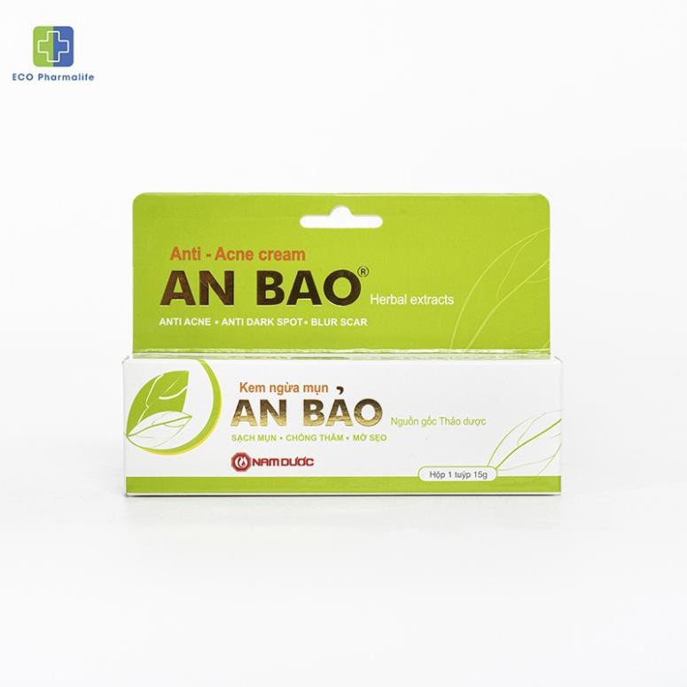 Kem ngừa mụn An Bảo 15g , chống thâm  giúp da mềm mại, mát, mịn | BigBuy360 - bigbuy360.vn
