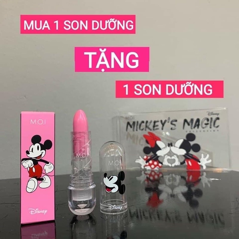 [ĐỦ MÀU] Son dưỡng môi có màu Magic Lips Mickey Limited - Son Hồ Ngọc Hà MOI Cosmetics