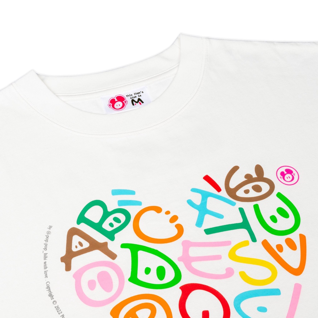 Áo Thun POPPOP ONE LOVE T-SHIRT WHITE