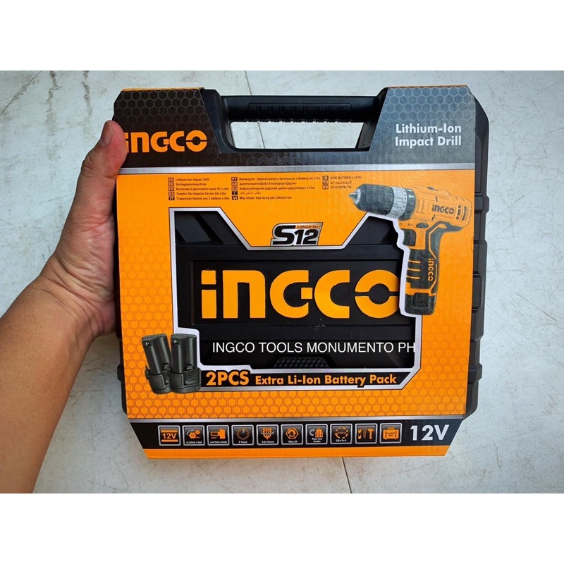 MÁY KHOAN BÚA DÙNG PIN INGCO 12V CIDLI1232
