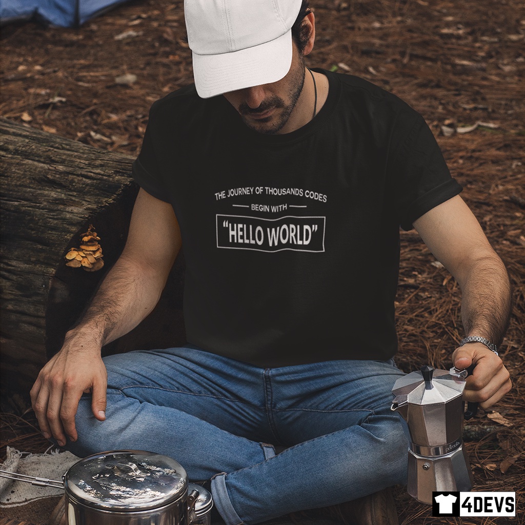Áo thun nam Lập trình viên - Hello World
