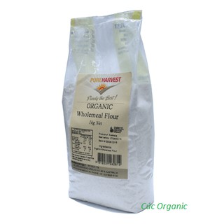 Bột mì nguyên cám Pureharvest organic whole wheat flour 1kg (date 4/10/2019)