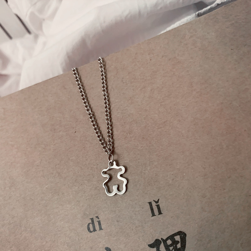 vòng cổ Mặt Hình Gấu Bungee Đơn Giản Dễ Thương