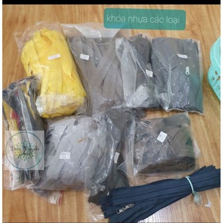 Size 9cm -20cm  Dây khóa kéo nhựa ykk r2.5-r3