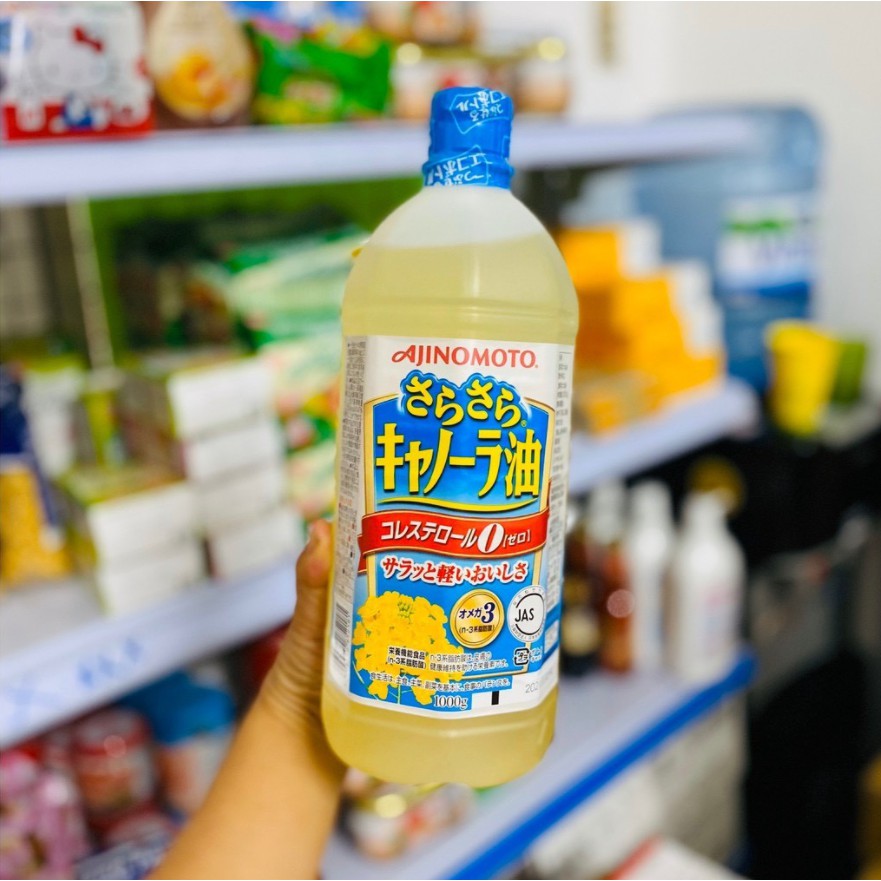 [Hỏa Tốc HN] Dầu ăn hoa cải chai 900g Nhật Bản Date T4/2023