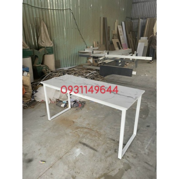 bàn mặt gỗ giả đá dài 1m4