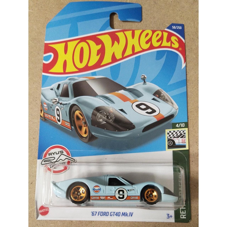 Hot WHEELS Xe Hơi FORD GT40 MK.IV Golf67 Độc Đáo Sống Động
