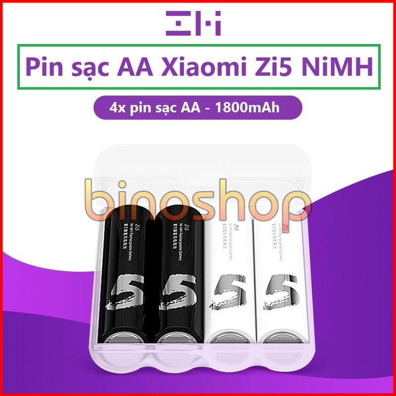 Pin sạc AA Xiaomi Zi5 - Sạc lại tới 1500 lần