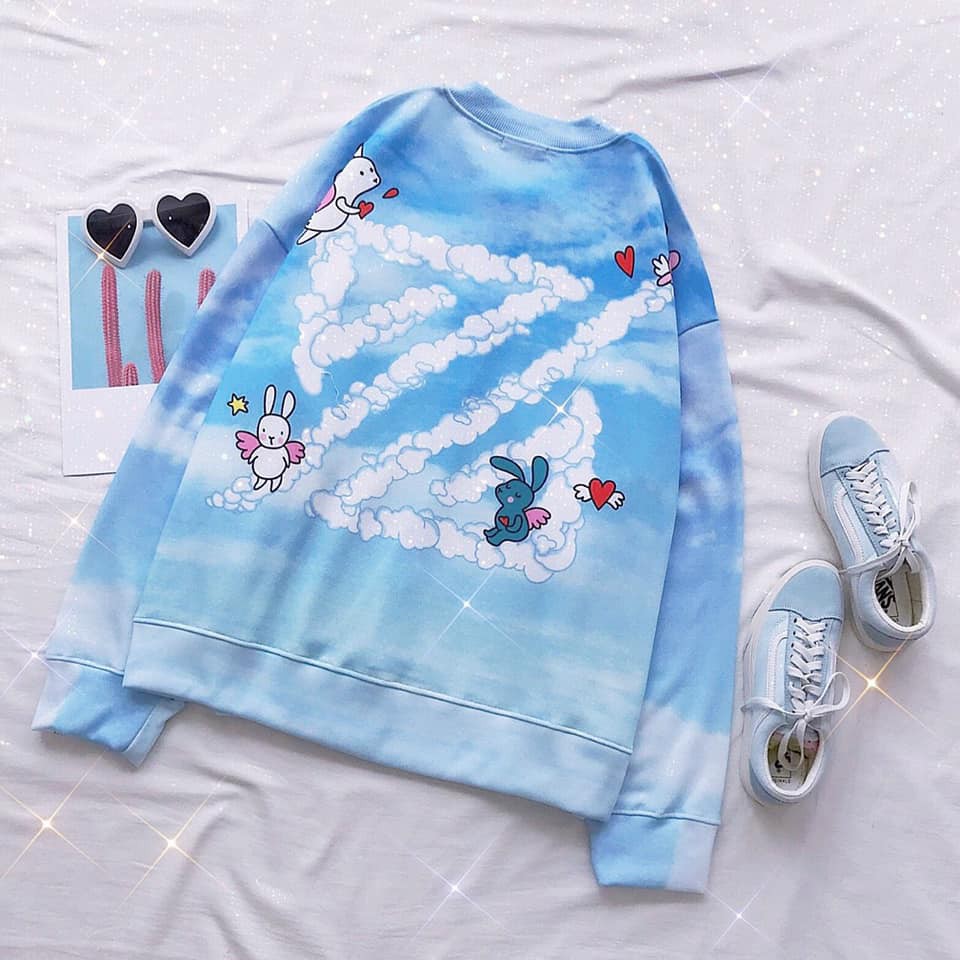 [Kèm hình thật] Áo khoác cardigan loang màu in hình cực chất Tie Dye unisex