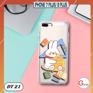 Ốp lưng iphone 7 plus/ 8 plus dẻo trong in hình