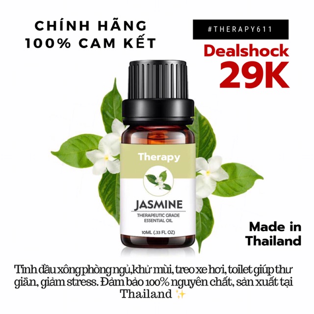 ✔ Tinh Dầu Nguyên Chất Hoa Lài THERAPY 10ml