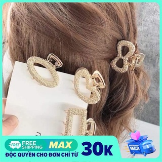 [video +sẵn hàng] Set 5 Kẹp Tóc Nạm Hoa Văn Nổi