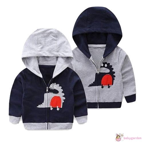 Áo hoodie có hình khủng long xinh xắn cho bé trai