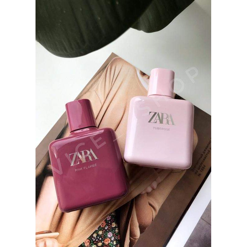 Set 2 chai nước hoa Zara TUBEROSE và PINK FLAMBE 200ml