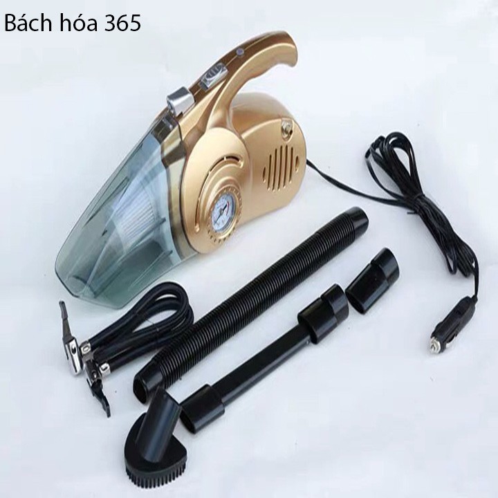 Máy hút bụi 4 in 1 kiêm bơm lốp xe hơi hút được cả khô và ướt BH365