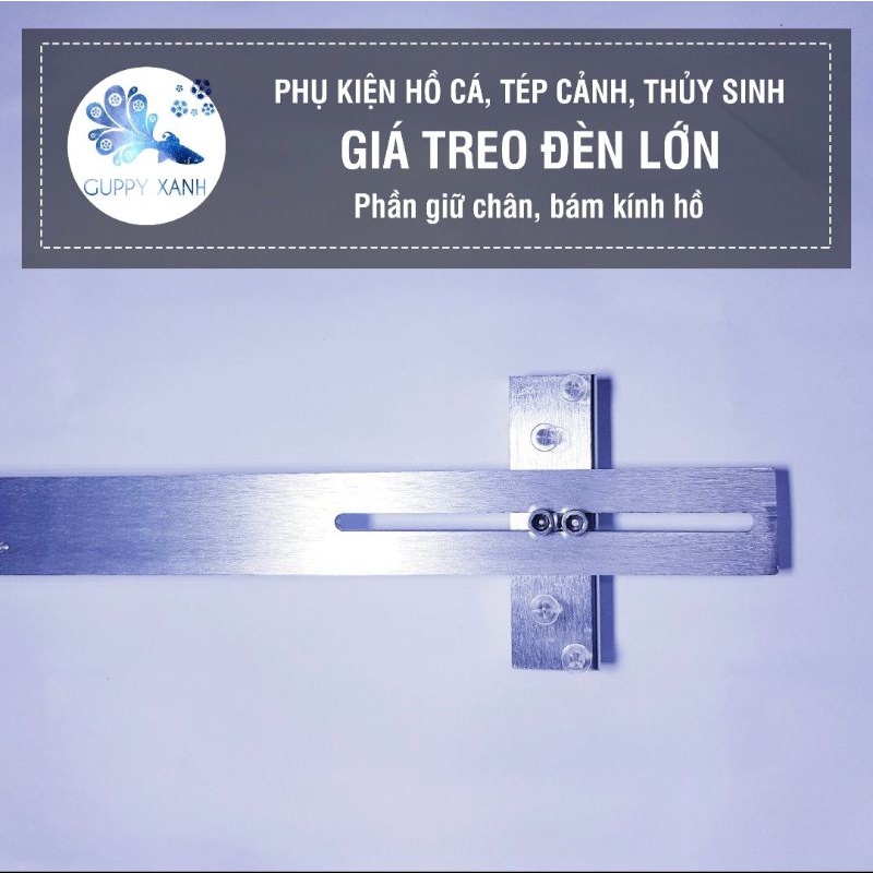 Giá treo cao cấp bằng hợp kim nhômcó thể treo được các đèn thủy sinh lớn từ 1m đến 2m. Giá treo đơn có thể treo led rọi