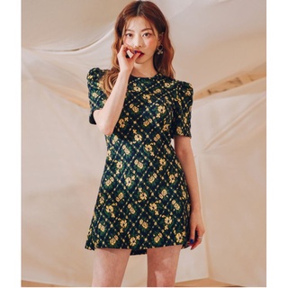 Váy liền hoa vàng hãng common-unique hàn quốc