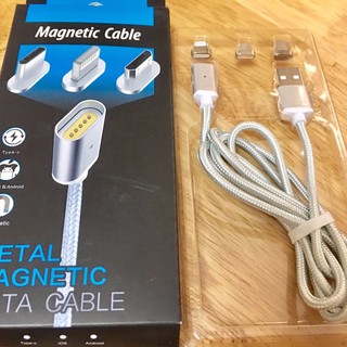 Cáp sạc điện nam châm hít Type C, iphone, samsung