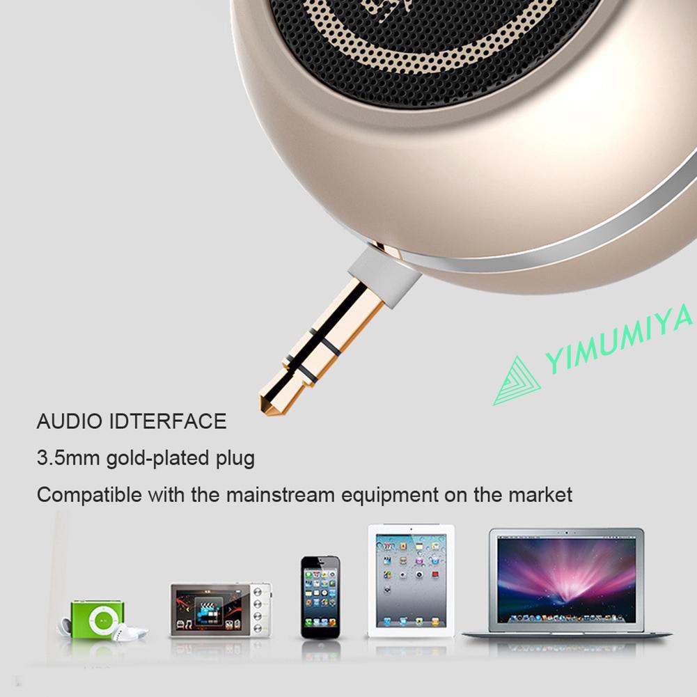 YI A5 Mini Speaker 3.5mm Jack AUX Stereo Music Audio Player for Phone Notebook