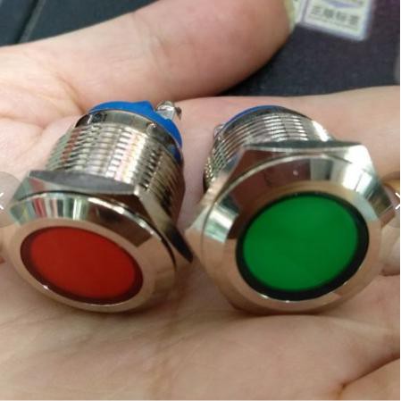 Đèn báo 220V và 24v chống nước  phi 19mm