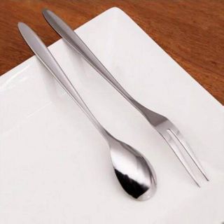Muỗng cà phê, nĩa trái cây inox