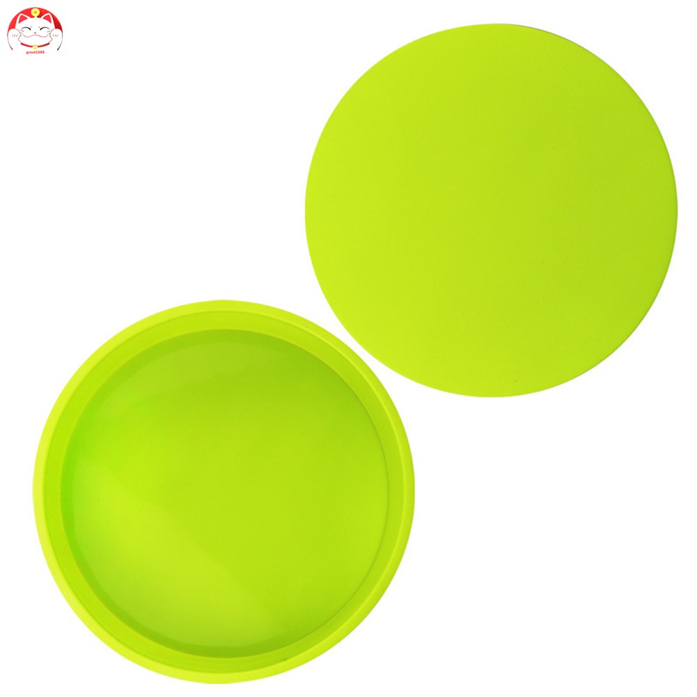 Khay Nướng Bánh Chống Dính Hình Tròn Bằng Silicon Kích Thước 10.16 / 15.24 / 20.32 cm