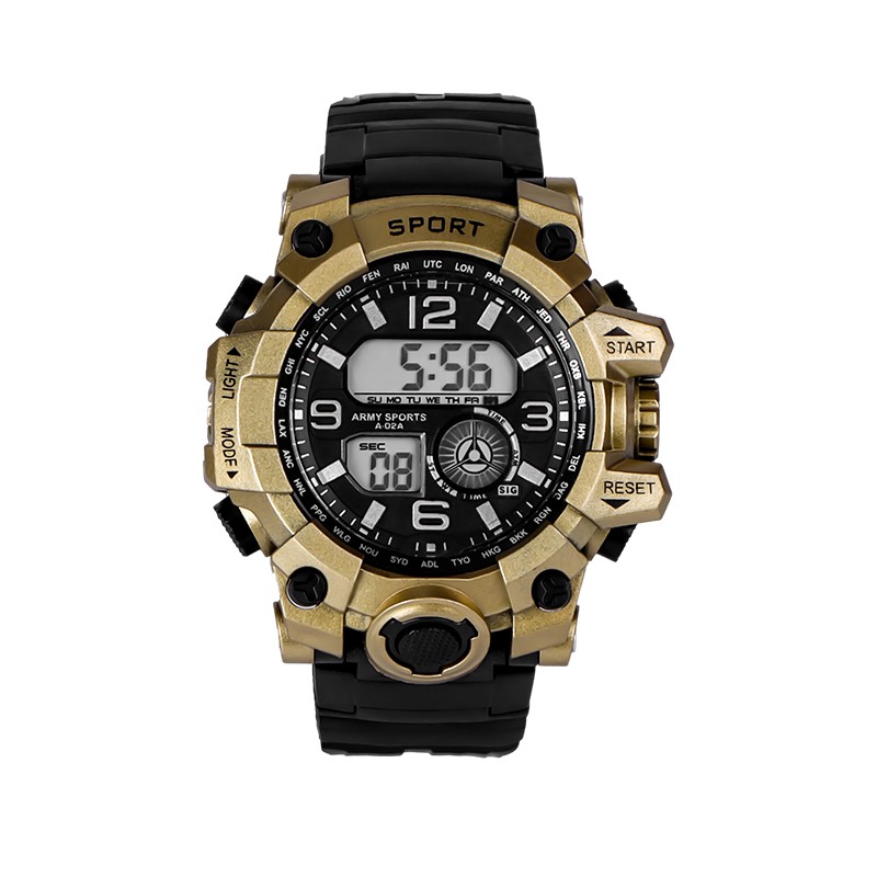 Đồng hồ điện tử  nam  SPORT N100 Đồng hồ sinh viên đủ các chức năng xem giờ báo thức ,lịch tuần, bấm giờ dây silicon | BigBuy360 - bigbuy360.vn