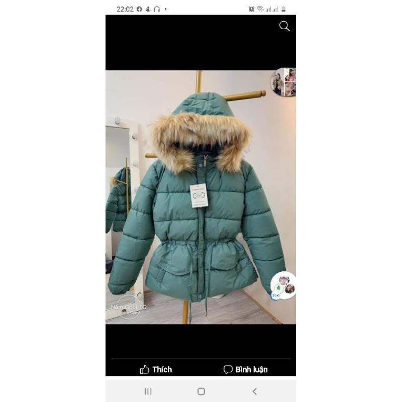 Áo khoác phao nữ dáng ngắn ba lớp rút eo (áo phao nữ 3 lớp) | BigBuy360 - bigbuy360.vn