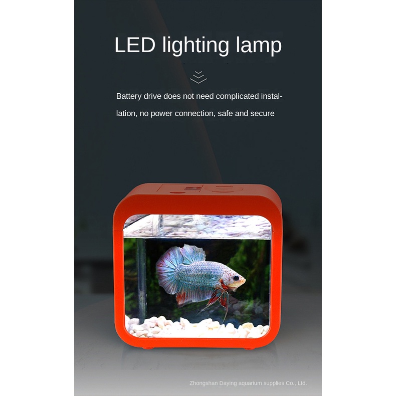 Khối Xây Dựng Chiến Đấu Có Đèn Nhiều Màu Sắc Kích Thước Nhỏ Để Bàn Trang Trí Bể Cá/Bể Cá Cảnh