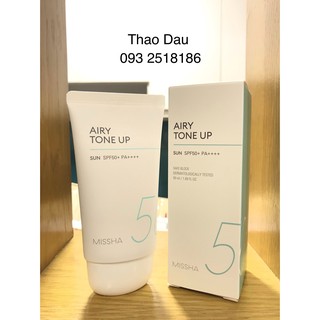 100% Chính Hãng: Kem Chống Nắng Missha Airy Tone Up Sun Spf50+ Pa++++