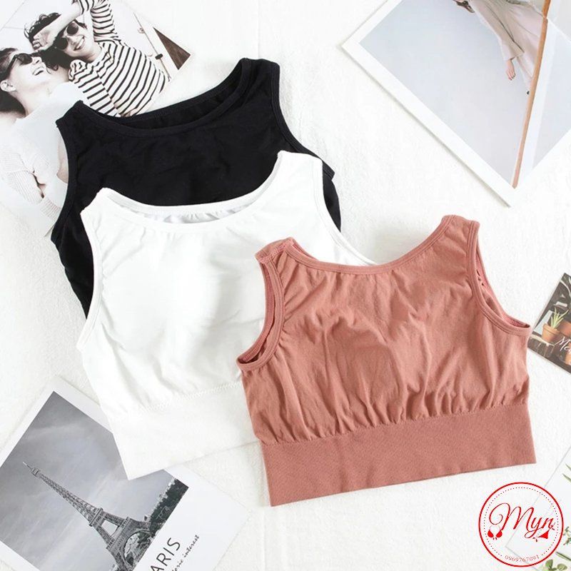 ÁO BRA COTTON BRA 3 LỖ KẾT HỢP ÁO KHOÁC , TẬP GYM SANG XỊN | BigBuy360 - bigbuy360.vn