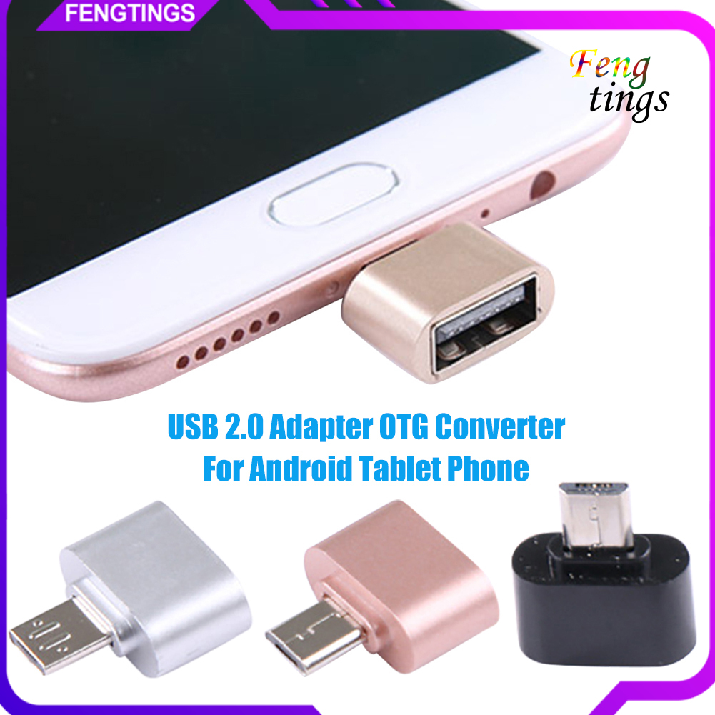 Set 2 Đầu Chuyển Đổi Micro Usb Sang Usb 2.0 Otg Chuyên Dụng Cho Điện Thoại Android / Máy Tính Bảng