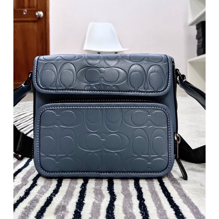 Túi Co ach nam auth tuồn da thật