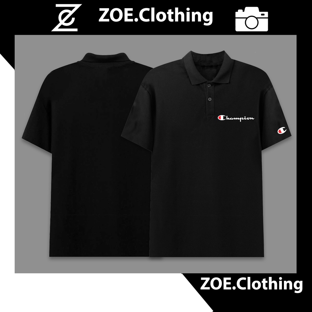 Áo polo nam Champion, áo thun có cổ nam nữ unisex, ZOE.Clothing