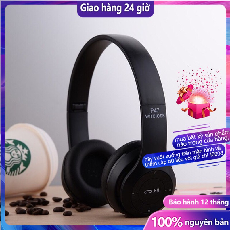 Foldable Bluetooth 5.0 P47 Headset For Smartphone / Tablet