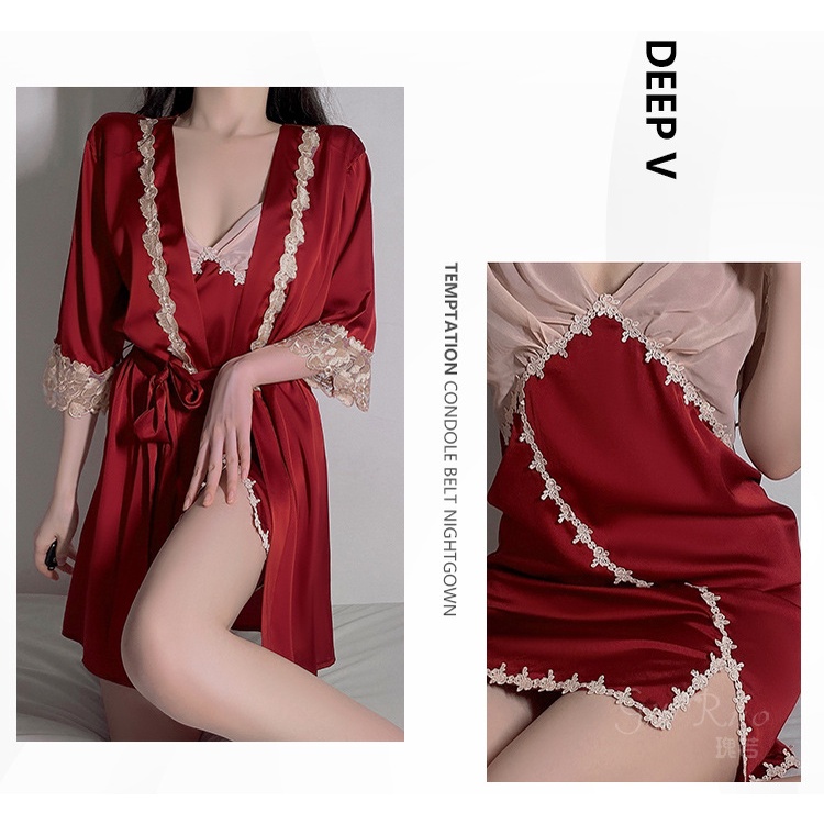 (M.118) Váy ngủ hai dây lụa satin sexy cao cấp Đầm mặc nhà gợi cảm quyến rũ