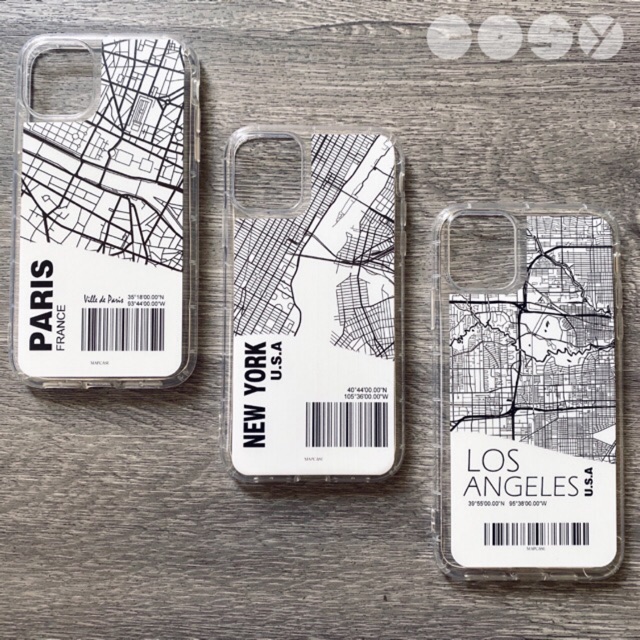 HẾT ]Ốp điện thoại map case Ốp Lưng Điện Thoại Phối Hình Bản Đồ Thời Trang Dành Cho Iphone 7 8 Plus Xr Xs 11 Pro Max