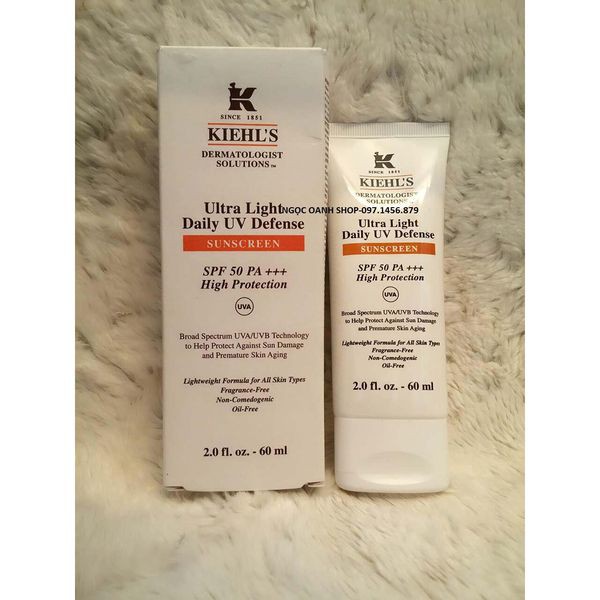 [KIEHL'S]Kem chống nắng Kiehl's Ultra Light Daily UV Defense SPF 50 PA ++++60ML | BigBuy360 - bigbuy360.vn