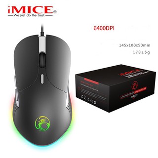 Chuột gaming x6 led rgb 6400dpi box cao cấp
