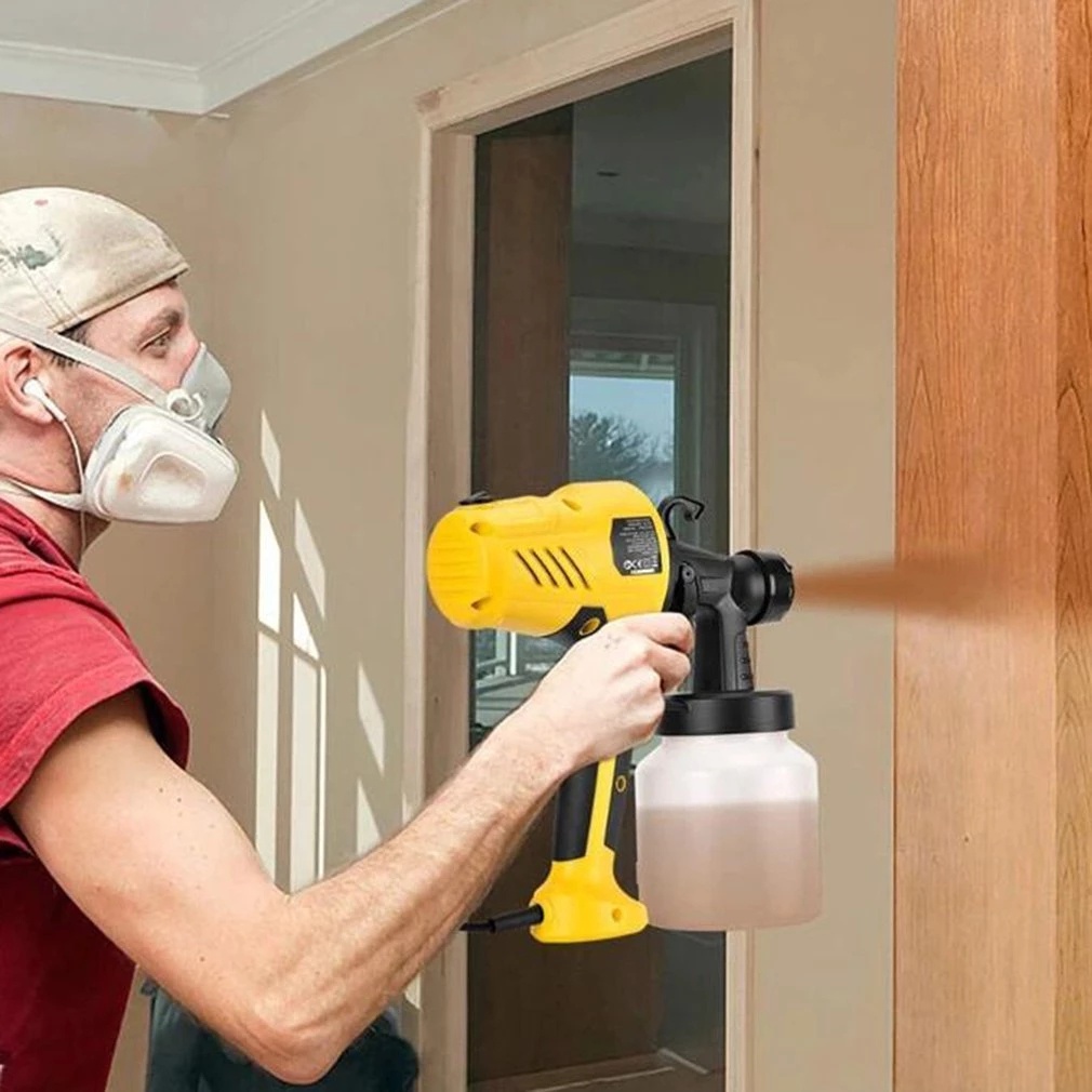 Máy phun sơn dùng điện 1L Dụng Cụ Phun 500W Dụng Công Suất Cao Phích Cắm EU,máy phun sơn cầm tay