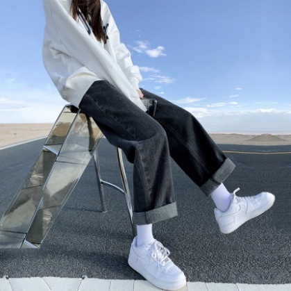 Quần jean nữ ống rộng suông lưng cao đẹp bigsize cao cấp JANISA QJ01 | BigBuy360 - bigbuy360.vn