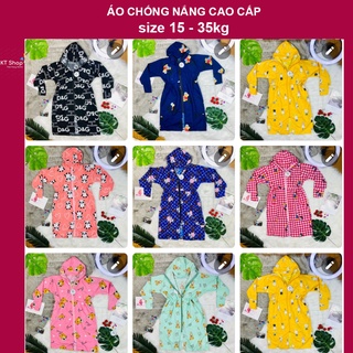 [15-35kg]💖 Áo chống nắng cho bé gái, chất THÔ LỤA HÀN, KHÔNG PHA NILON thấm hút mồ hôi cực tốt